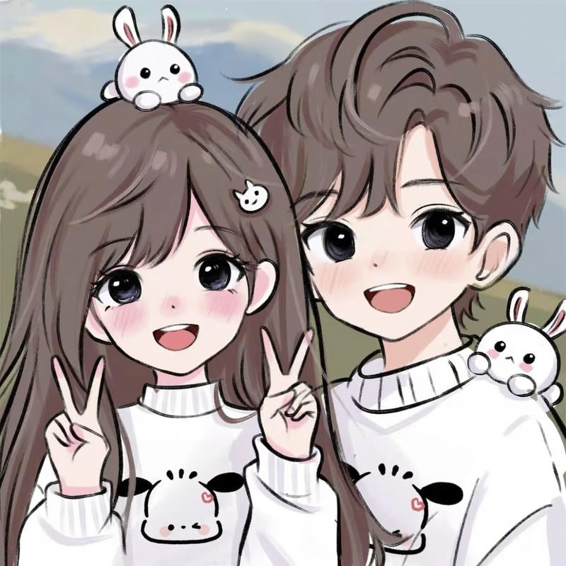 Chiêm Ngưỡng 114+ Ảnh Cặp Đôi Chibi Cute Dễ Thương Nhất